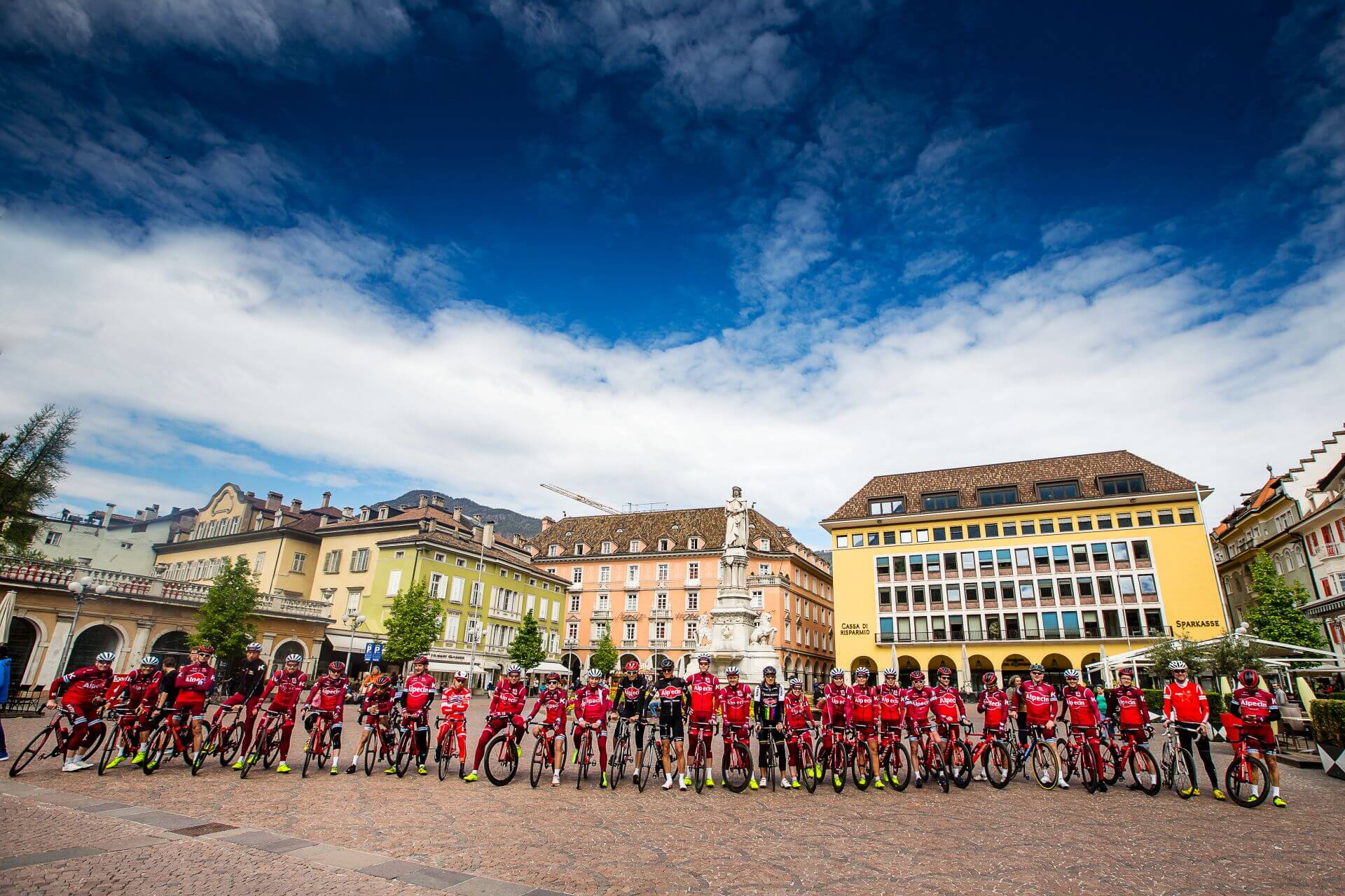 die Alpecin Truppe in Bozen