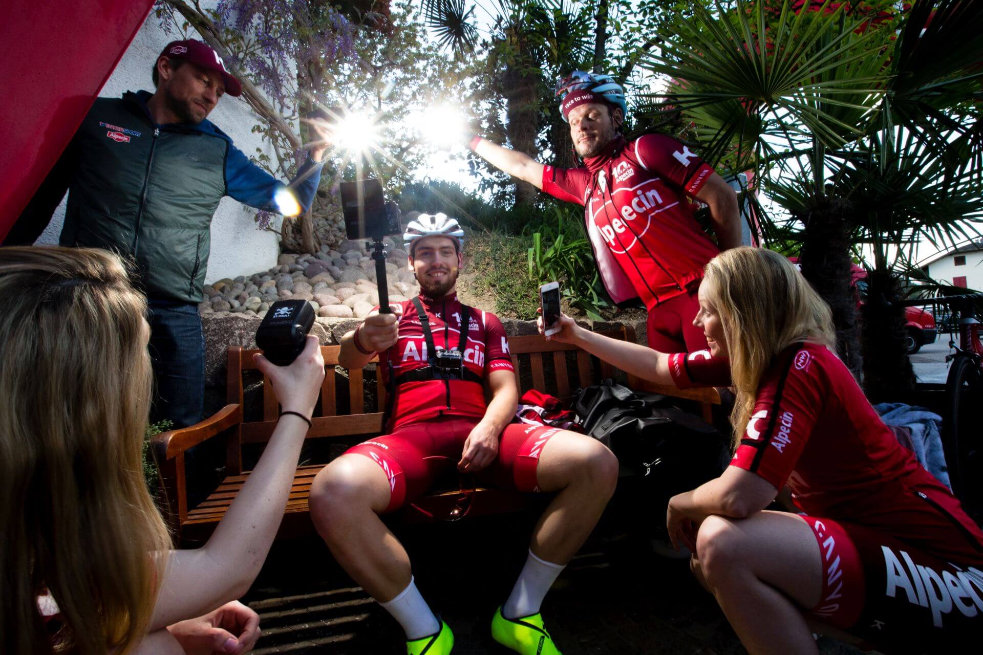 Fotoshootings beim Alpecin Trainingslager 2017