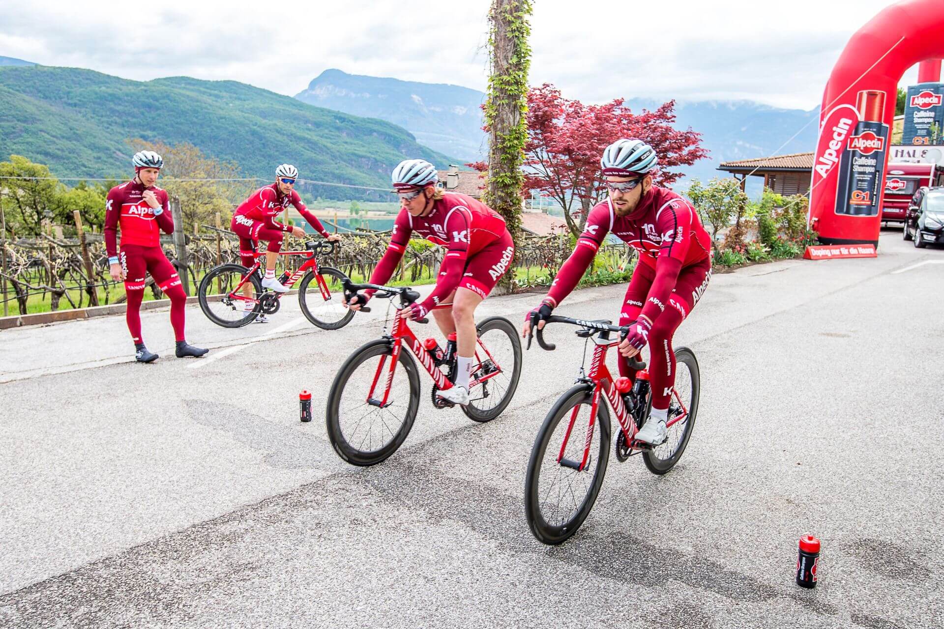 Sören und Dominik beim Alpecin Trainingslager in Kaltern
